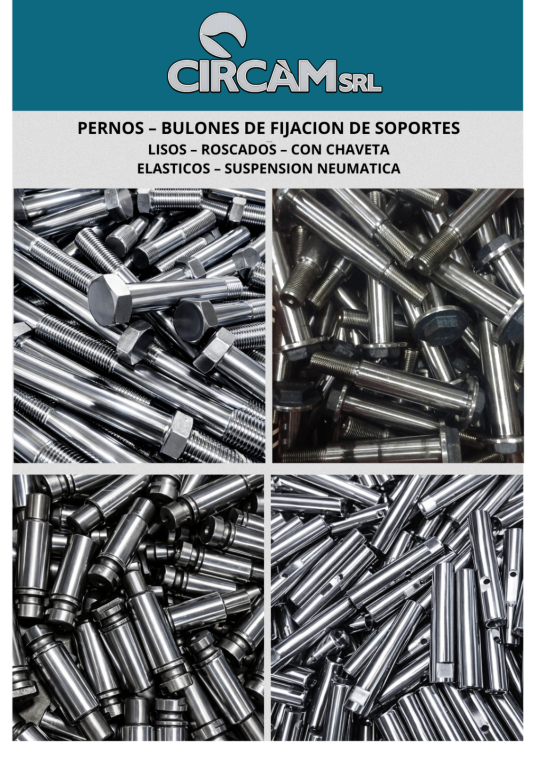 Pernos y bulones de fijación de soportes